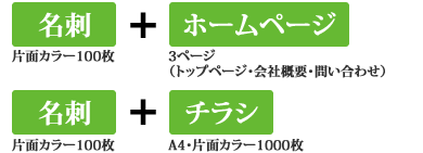 ホームページ、名刺、チラシ